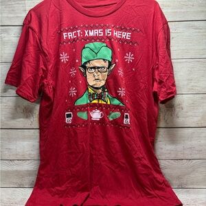 The Office Dwight Christmas Tee Sz Large Pre Owned